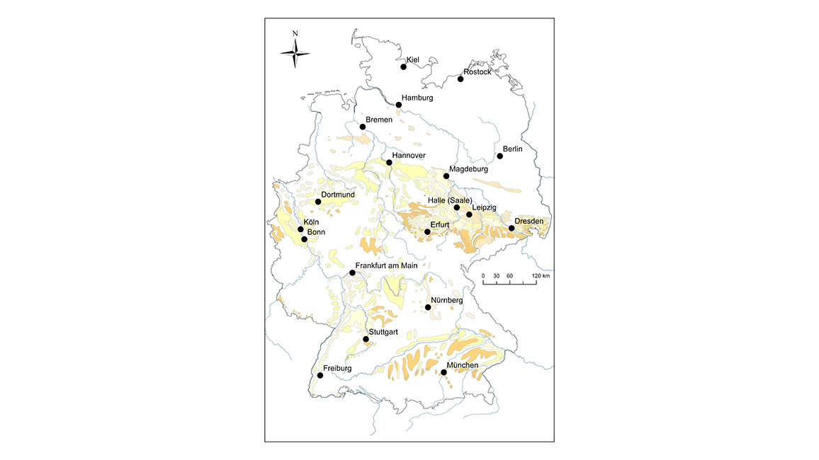 Verbreitung von Lössböden in Deutschland